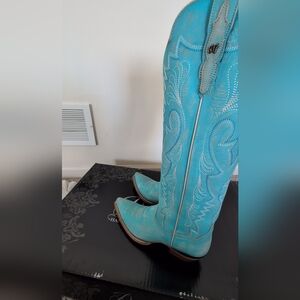 Dan Post Turquoise Heeled Boots